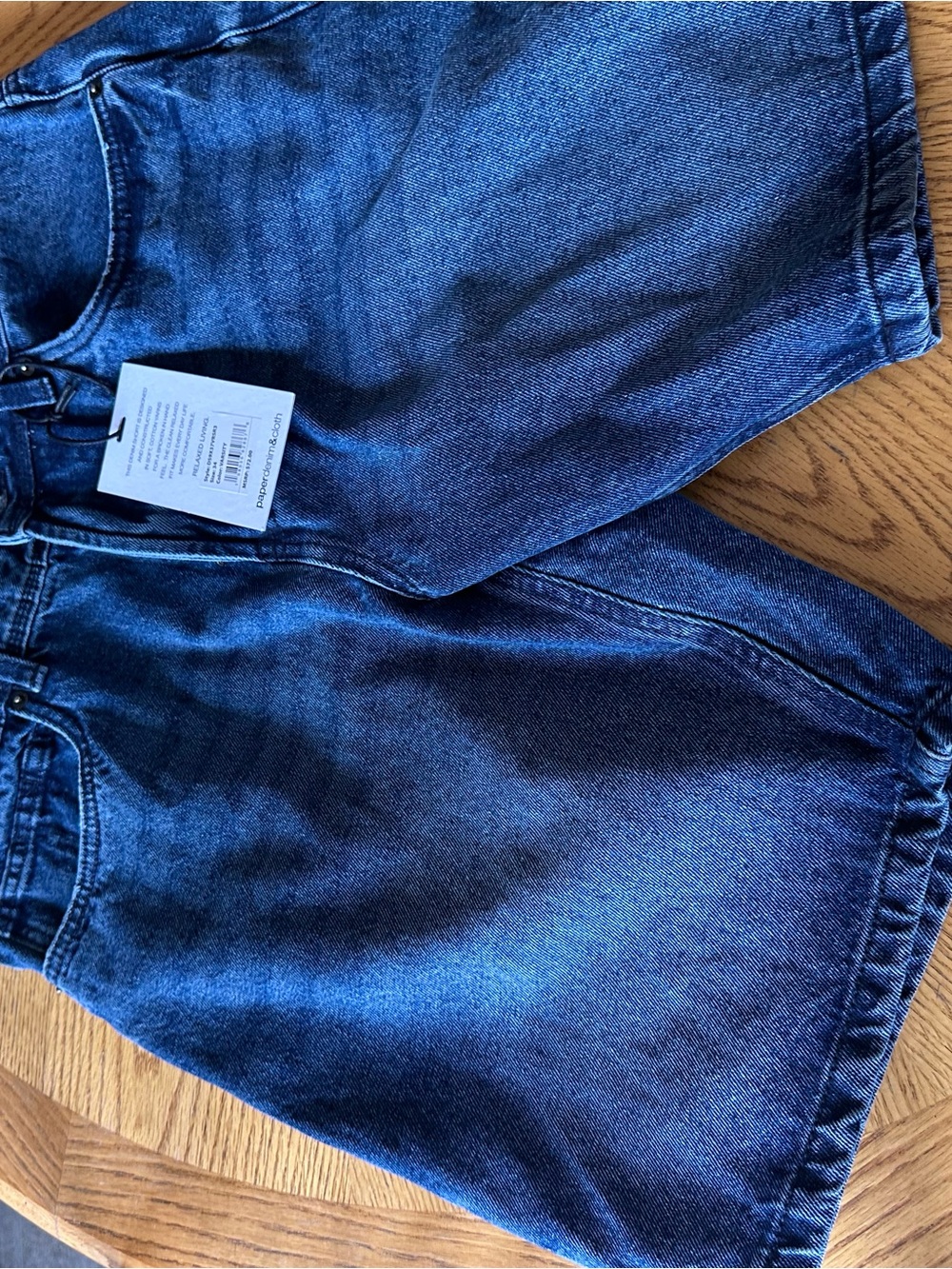 NWT 34 Classic Men's Dark Blue Denim Jeans